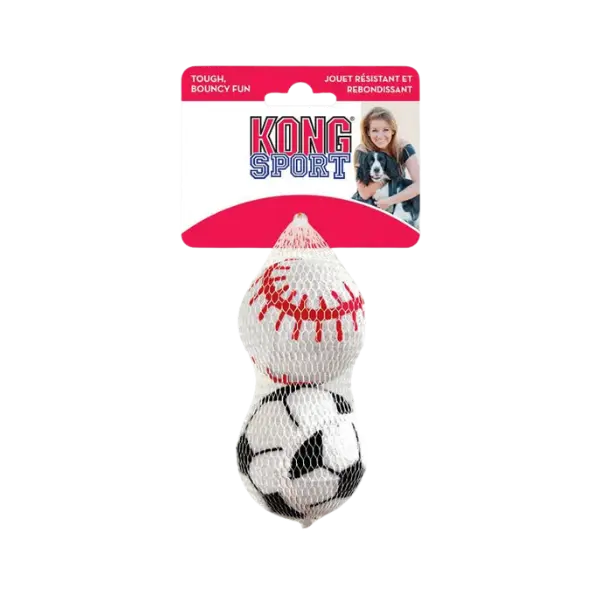 KONG Classic Sport Balls 2-Pack - Pet Buddy