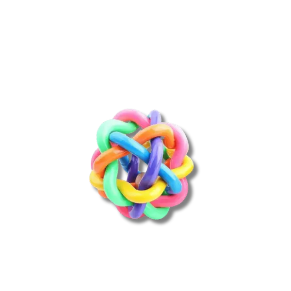 Kleurrijke Kauwspeelbal met bel - Pet Buddy