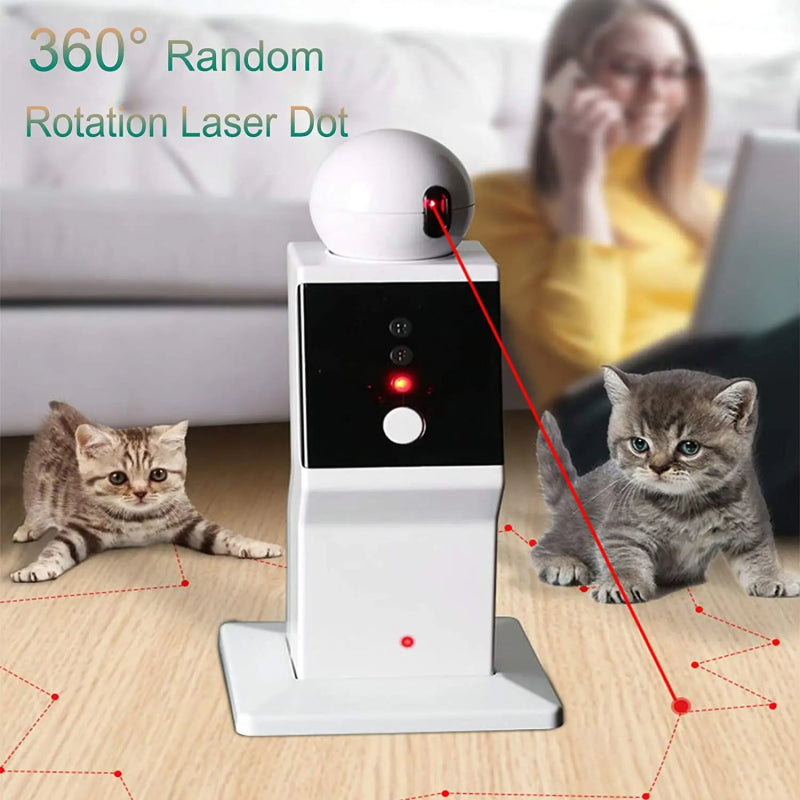 ATUBAN™ Laser Chaser – Automatische Reddot - speelpartner voor Actieve Katten en Honden - Pet Buddy