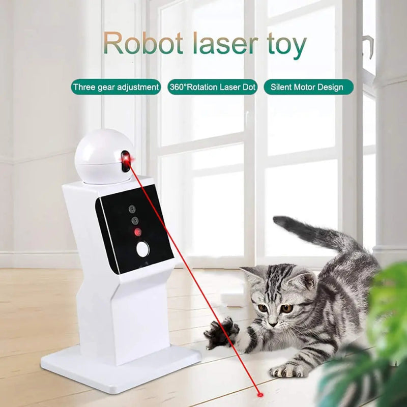 ATUBAN™ Laser Chaser – Automatische Reddot - speelpartner voor Actieve Katten en Honden - Pet Buddy
