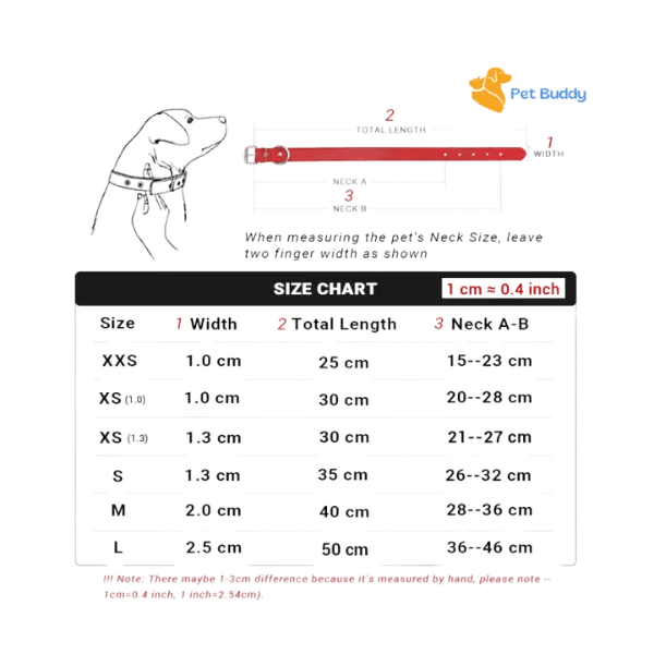 FlexiLuxe PU - Leren Halsband - Pet Buddy