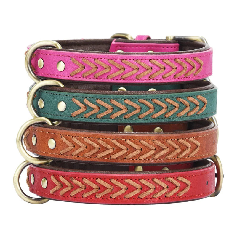Handgemaakte Leren Hondenhalsband – Duurzaam & Comfortabel - Pet Buddy