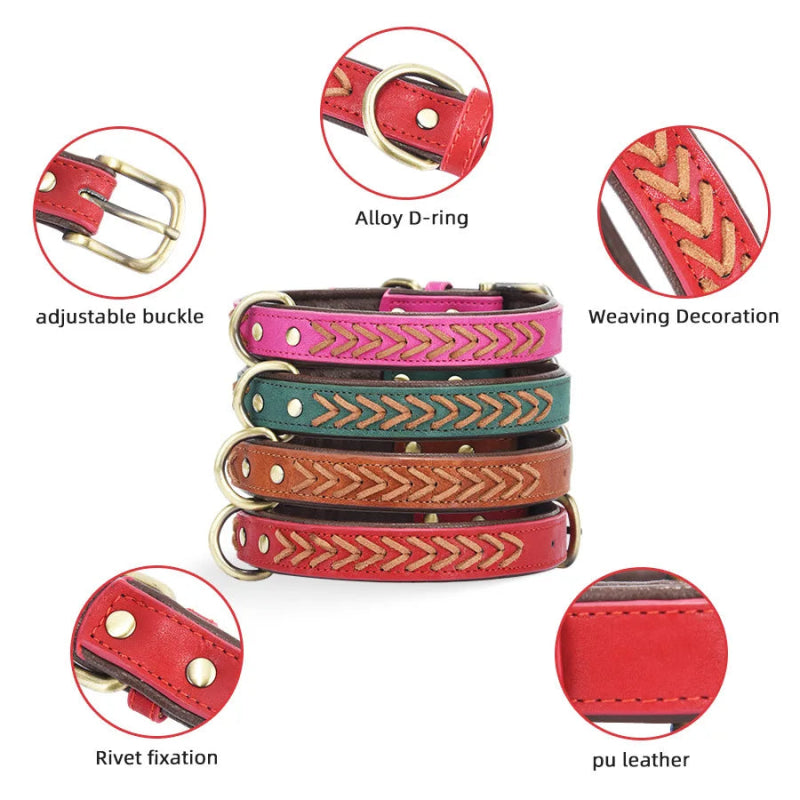 Handgemaakte Leren Hondenhalsband – Duurzaam & Comfortabel - Pet Buddy