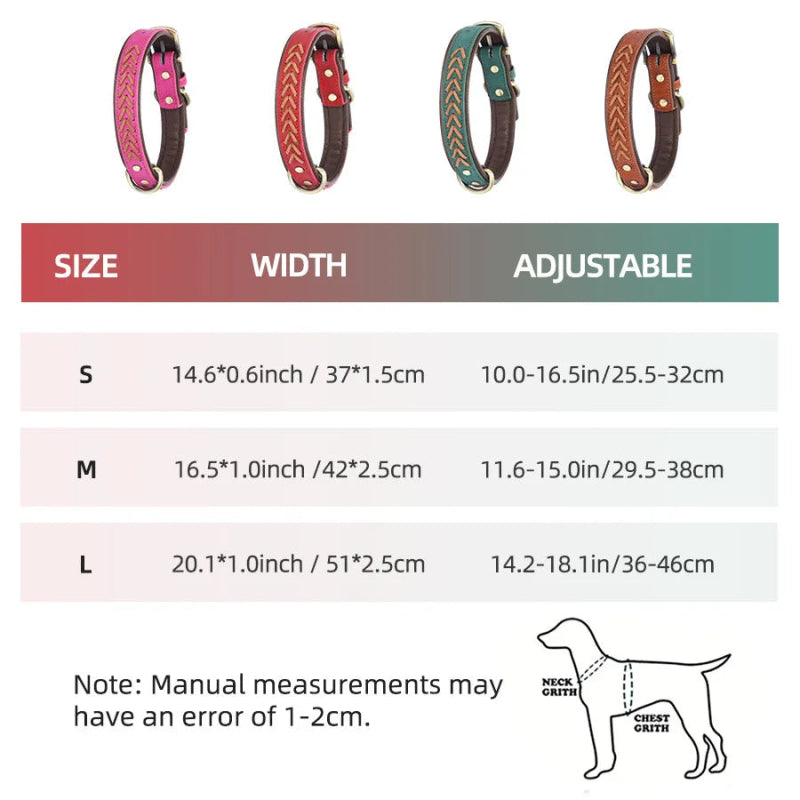 Handgemaakte Leren Hondenhalsband – Duurzaam & Comfortabel - Pet Buddy