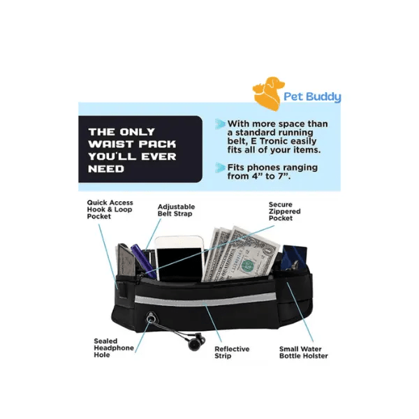 Handsfree Reflecterende Hondenriem - Pet Buddy