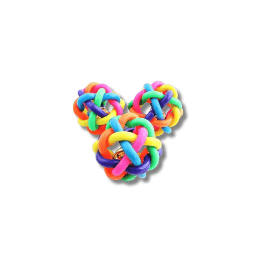 Kleurrijke Kauwspeelbal met bel - Pet Buddy