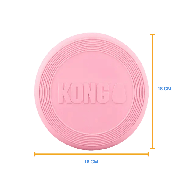 KONG Classic Puppy Flyer – Maat S (Blauw/Roze) - Pet Buddy