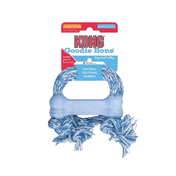 KONG Classic Puppy Goodie Bone met Touw – Maat XS - Pet Buddy