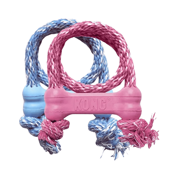 KONG Classic Puppy Goodie Bone met Touw – Maat XS - Pet Buddy