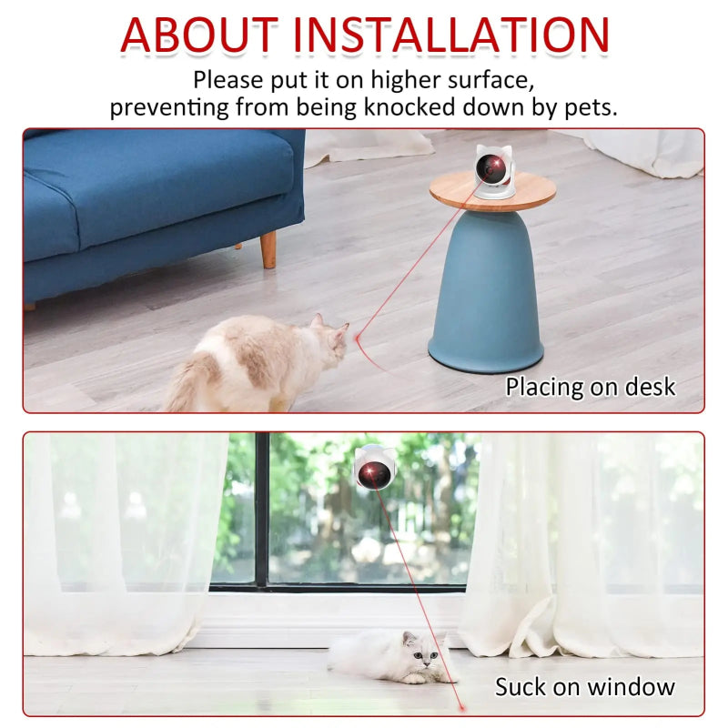MeowMotion™ – Slimme Laser Cat Toy met 3 Snelheden - Pet Buddy