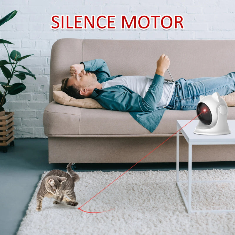MeowMotion™ – Slimme Laser Cat Toy met 3 Snelheden - Pet Buddy