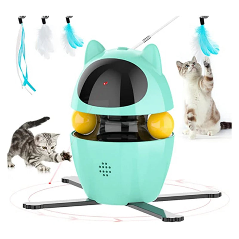 PlaySphere™ 4 - in - 1 – Slim Interactief Kattenspeelgoed - Pet Buddy