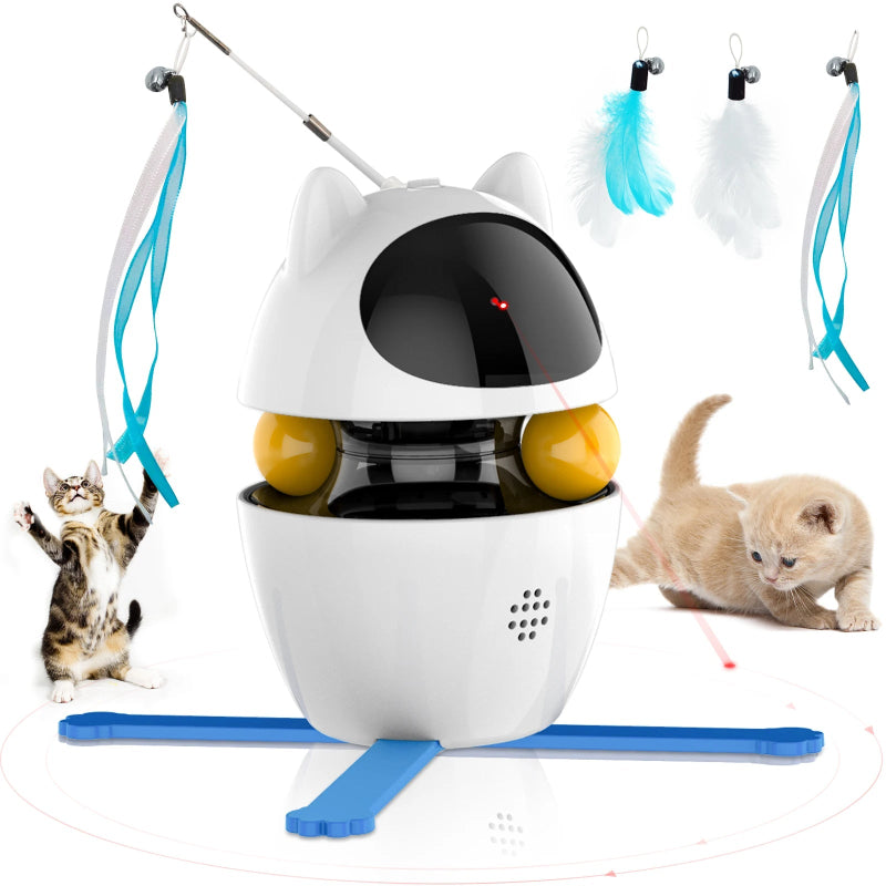 PlaySphere™ 4 - in - 1 – Slim Interactief Kattenspeelgoed - Pet Buddy