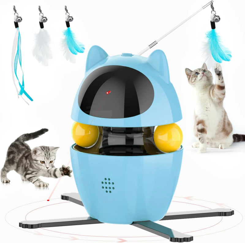 PlaySphere™ 4 - in - 1 – Slim Interactief Kattenspeelgoed - Pet Buddy