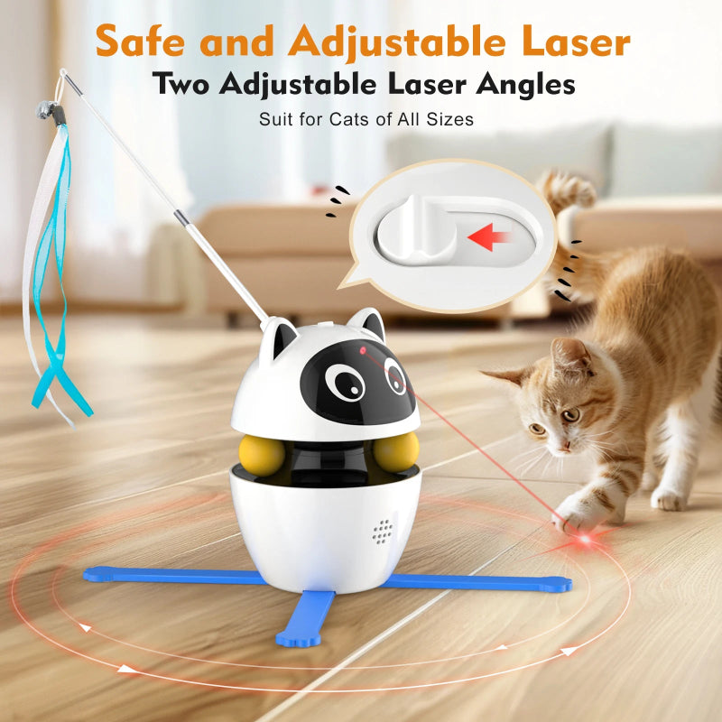 PlaySphere™ 4 - in - 1 – Slim Interactief Kattenspeelgoed - Pet Buddy