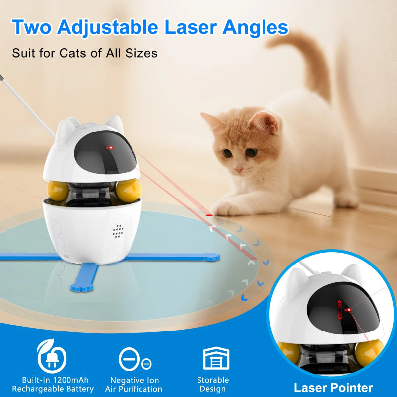 PlaySphere™ 4 - in - 1 – Slim Interactief Kattenspeelgoed - Pet Buddy
