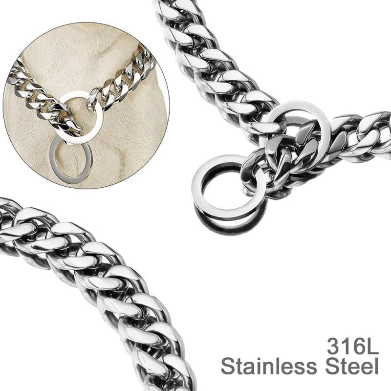 RVS Hondenketting – Cubaanse schakel, Sterk & Stijlvol - Pet Buddy
