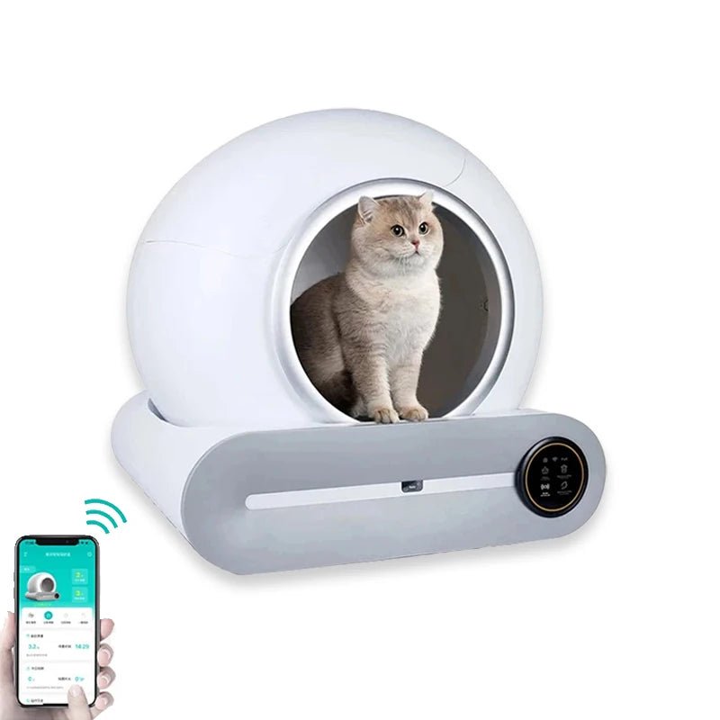Slimme Zelfreinigende Kattenbak 65L met App - Pet Buddy