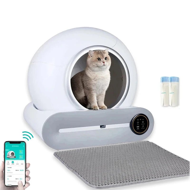 Slimme Zelfreinigende Kattenbak 65L met App - Pet Buddy