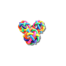 Kleurrijke Kauwspeelbal met bel - Pet Buddy