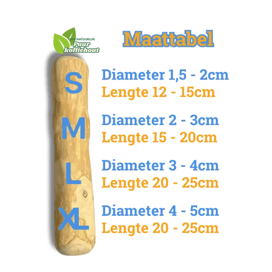 🌱 KoffieHout Kauwstok - Pet Buddy