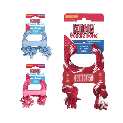 KONG Classic Puppy Goodie Bone met Touw – Maat XS - Pet Buddy