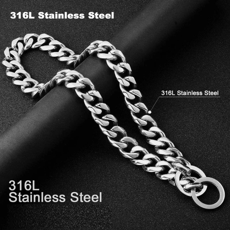 RVS Hondenketting – Cubaanse schakel, Sterk & Stijlvol - Pet Buddy